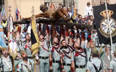 El desembarco de la Legión en Málaga 2024 y traslado del Cristo de la Buena Muerte
