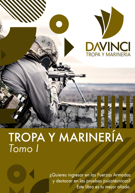 Temario de psicotécnicos de Tropa y Marinería de DAVINCI - vista del contenido